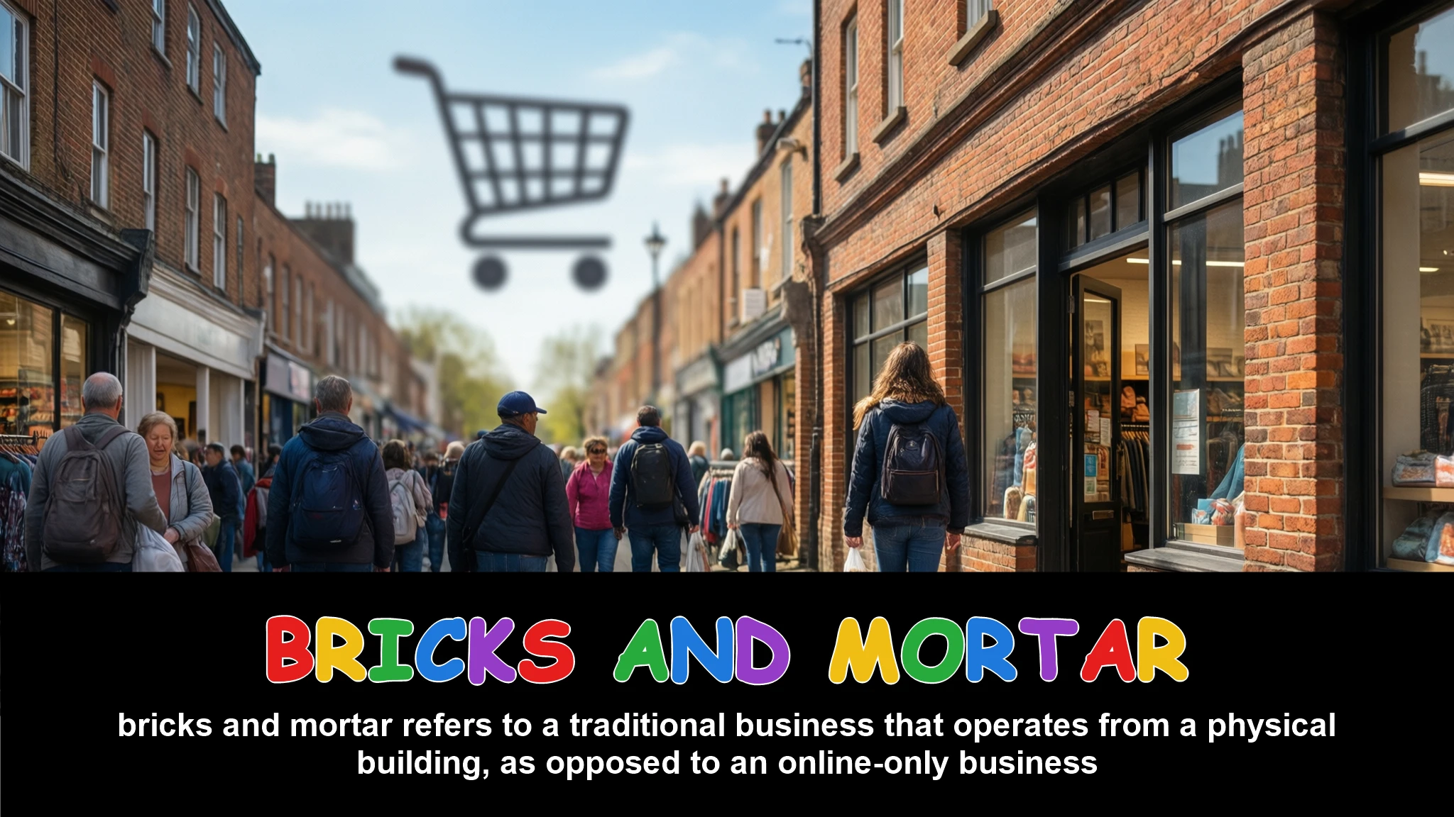 English Illustration for bricks and mortar